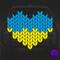 Наклейка на автомобіль "СЕРЦЕ" Наклейка на автомобіль "СЕРЦЕ"