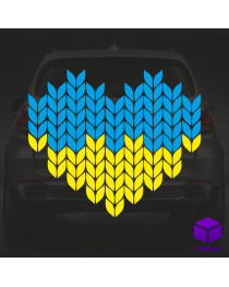 Наклейка на автомобіль "СЕРЦЕ"