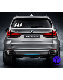 Наклейка на автомобиль БАБКИ V2