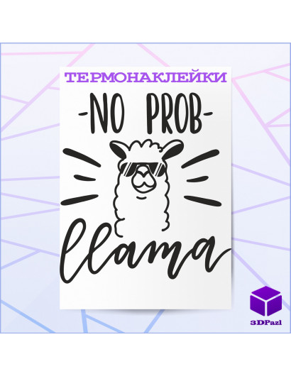 Термонаклейка NO PROBLAMA