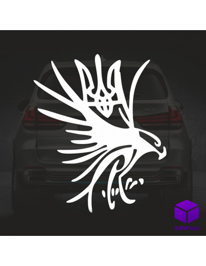 Наліпка на автомобіль ГЕРБ V12