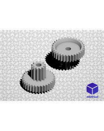 Шестеренка печки Ford Mustang 2010-2014 (двойная) Шестеренка печки Ford Mustang 2010-2014 (двойная)