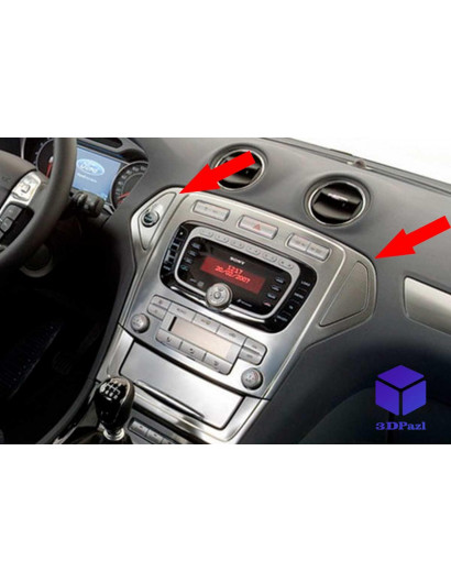 Заглушки в торпеду Ford mondeo MK4 2007-2010 (Под покраску)