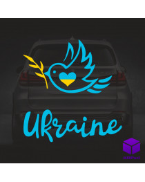 Наклейка на автомобіль ПТАХ УКРАЇНИ