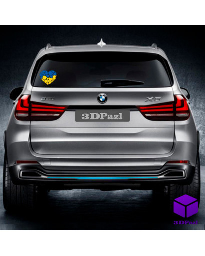 Наліпка на автомобіль СЕРДЦЕ V3 Наліпка на автомобіль СЕРДЦЕ V3