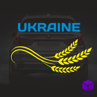 Наліпка на автомобіль UKRAINE V3