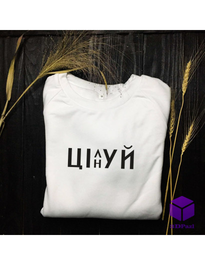 Світшот з принтом "ЦІН(л)УЙ"