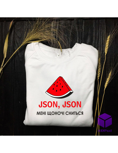Світшот "JSON, JSON МЕНІ ЩОНОЧІ СНИТЬСЯ" V2